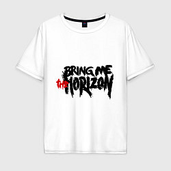 Футболка оверсайз мужская Bring me the horizon, цвет: белый