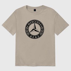 Футболка оверсайз мужская MERCEDES-BENZ: Classic, цвет: миндальный