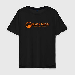 Футболка оверсайз мужская Black Mesa: Research Facility, цвет: черный