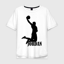 Футболка оверсайз мужская Jordan Basketball, цвет: белый