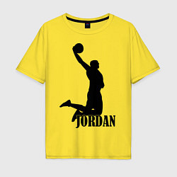 Футболка оверсайз мужская Jordan Basketball, цвет: желтый