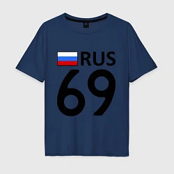 Мужская футболка оверсайз RUS 69