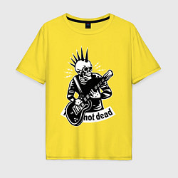 Мужская футболка оверсайз Punks not dead - motto