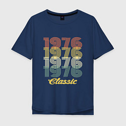 Футболка оверсайз мужская 1976 Classic, цвет: тёмно-синий