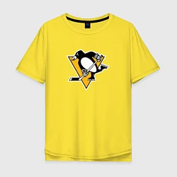 Футболка оверсайз мужская Pittsburgh Penguins: Evgeni Malkin, цвет: желтый