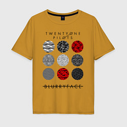 Мужская футболка оверсайз TOP: Blurryface