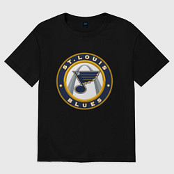 Мужская футболка оверсайз St Louis Blues