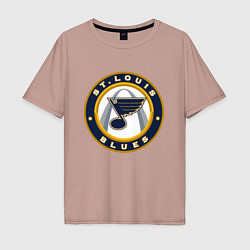 Мужская футболка оверсайз St Louis Blues