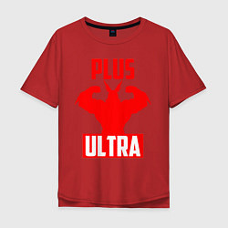 Мужская футболка оверсайз PLUS ULTRA красный