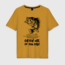 Мужская футболка оверсайз Catch me if you can