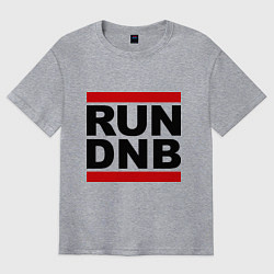 Футболка оверсайз мужская RUN DNB, цвет: меланж