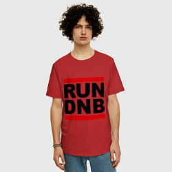 Футболка оверсайз мужская RUN DNB, цвет: красный — фото 2