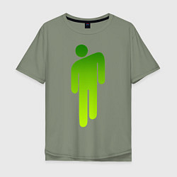Мужская футболка оверсайз Billie Eilish: Green Manikin
