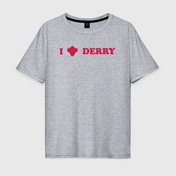 Мужская футболка оверсайз I love Derry