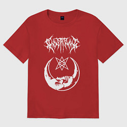 Футболка оверсайз мужская GHOSTEMANE, цвет: красный