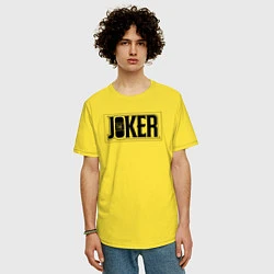 Футболка оверсайз мужская The Joker, цвет: желтый — фото 2