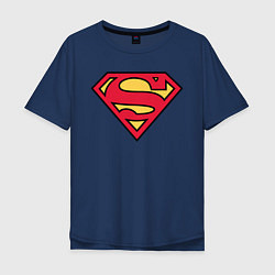 Мужская футболка оверсайз Superman logo