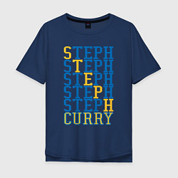 Футболка оверсайз мужская Steph Curry, цвет: тёмно-синий