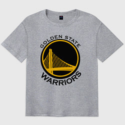 Футболка оверсайз мужская GOLDEN STATE WARRIORS, цвет: меланж