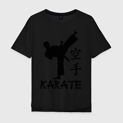 Футболка оверсайз мужская Karate craftsmanship, цвет: черный