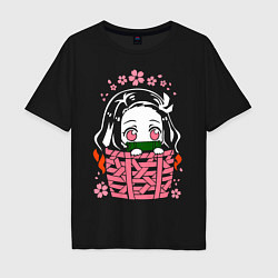 Мужская футболка оверсайз Nezuko Kamado