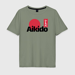 Мужская футболка оверсайз Aikido