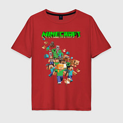 Мужская футболка оверсайз Minecraft