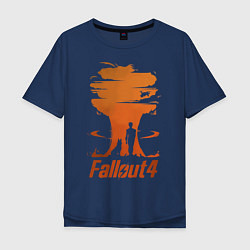Футболка оверсайз мужская Fallout 4, цвет: тёмно-синий