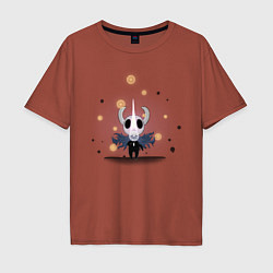 Футболка оверсайз мужская Hollow knight Полый рыцарь, цвет: кирпичный