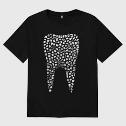 Футболка оверсайз мужская Стоматологу, цвет: черный