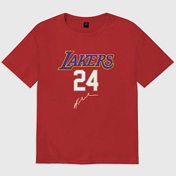 Футболка оверсайз мужская LA LAKERS, цвет: красный