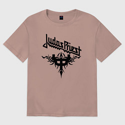 Мужская футболка оверсайз Judas priest