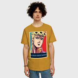 Футболка оверсайз мужская Джорно Джованна, цвет: горчичный — фото 2