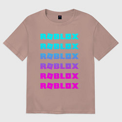 Футболка оверсайз мужская ROBLOX, цвет: пыльно-розовый