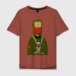 Мужская футболка оверсайз СountryHumans - Россия