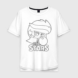 Мужская футболка оверсайз Brawl Stars раскраска