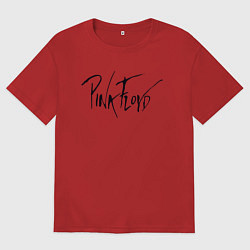 Футболка оверсайз мужская Pink Floyd, цвет: красный