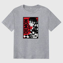 Мужская футболка оверсайз KIMETSU NO YAIBA