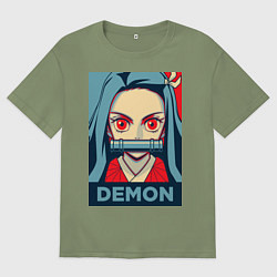 Мужская футболка оверсайз Незуко Камадо