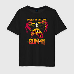 Футболка оверсайз мужская Sum 41 Order In Decline, цвет: черный