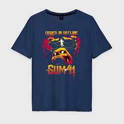 Футболка оверсайз мужская Sum 41 Order In Decline, цвет: тёмно-синий