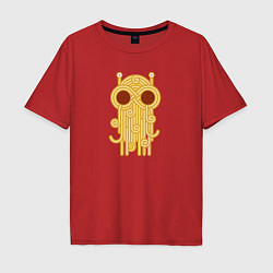 Мужская футболка оверсайз The flying spaghetti monster
