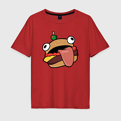 Футболка оверсайз мужская Fortnite Burger, цвет: красный