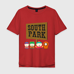 Футболка оверсайз мужская South Park, цвет: красный