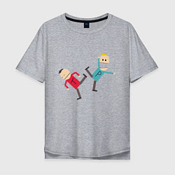Футболка оверсайз мужская South Park Терренс и Филлип, цвет: меланж