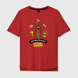 Футболка оверсайз мужская Scooby Snack, цвет: красный