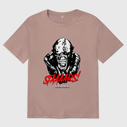 Футболка оверсайз мужская STAAAAARS!, цвет: пыльно-розовый