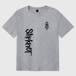 Футболка оверсайз мужская SLIPKNOT, цвет: меланж