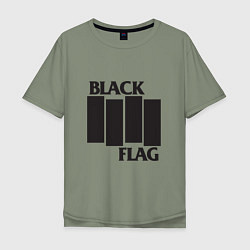 Мужская футболка оверсайз Black Flag
