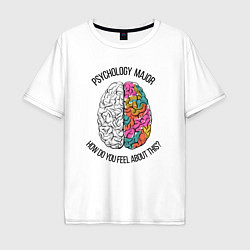 Мужская футболка оверсайз Psyhology major